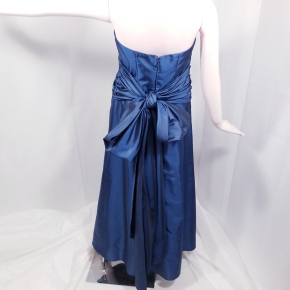Strapless Evening Gown with a Tie Bow - Picture 6 of 14